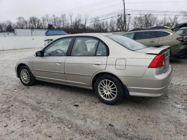 2HGES16595H561164 - 2005 HONDA CIVIC LX TAN photo 2