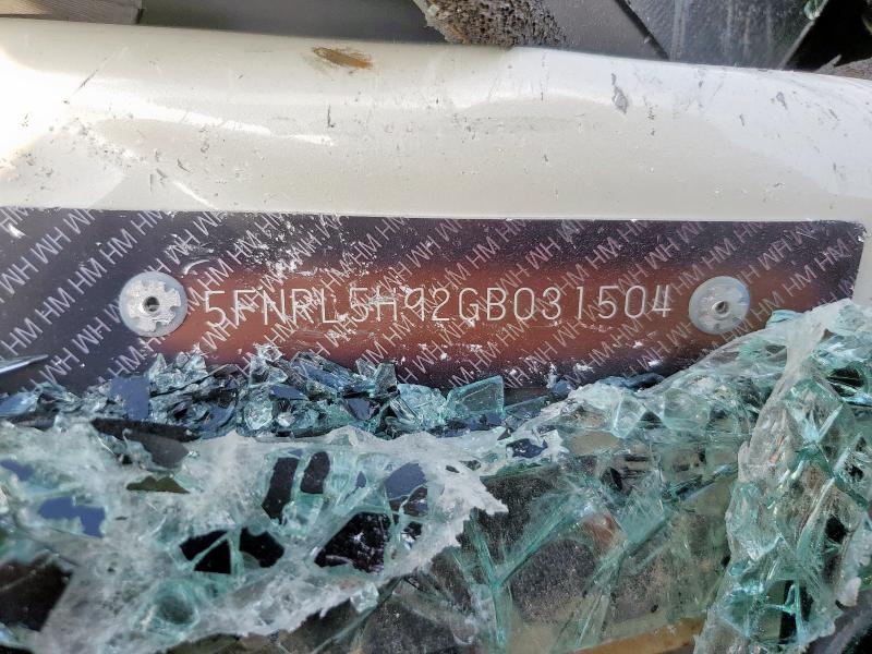 5FNRL5H92GB031504 - 2016 HONDA ODYSSEY TOURING 白色 照片 13