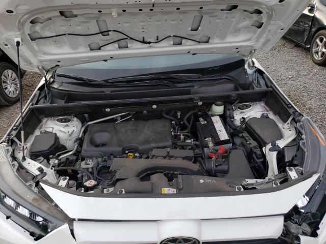 JTMH1RFV0KD505281 - 2019 TOYOTA RAV4 LE WHITE photo 12