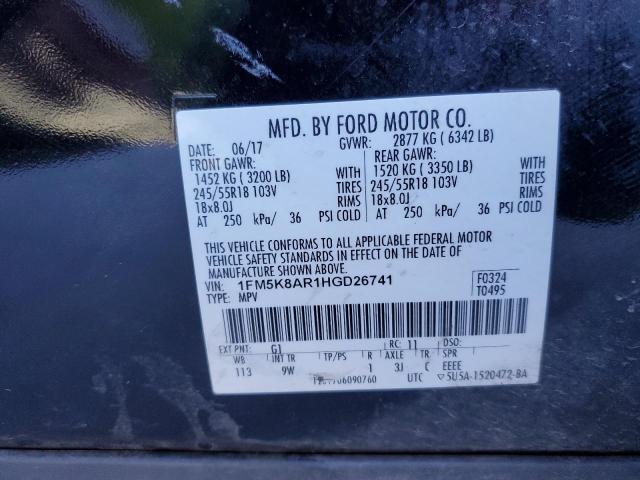 1FM5K8AR1HGD26741 - 2017 FORD EXPLORER POLICE INTERCEPTOR 黑色 照片 13