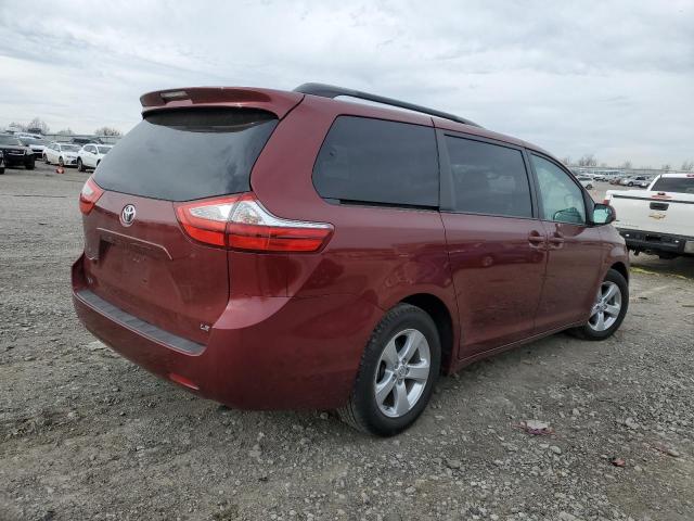 5TDKK3DC6FS597346 - 2015 TOYOTA SIENNA LE RED photo 3