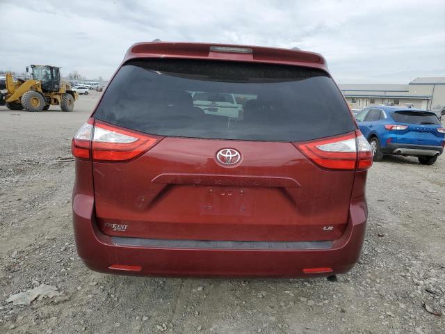 5TDKK3DC6FS597346 - 2015 TOYOTA SIENNA LE RED photo 6