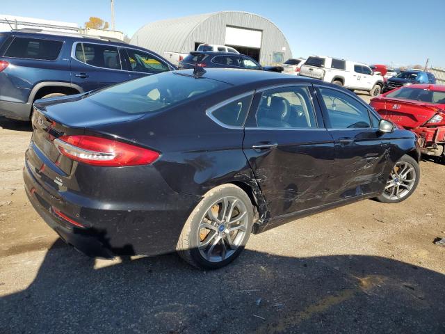 3FA6P0CD1KR180652 - 2019 FORD FUSION SEL BLACK photo 3