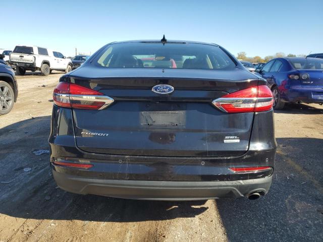 3FA6P0CD1KR180652 - 2019 FORD FUSION SEL BLACK photo 6