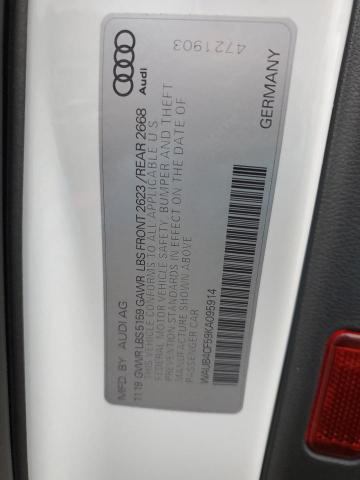 WAUB4CF59KA095914 - 2019 AUDI S5 PREMIUM PLUS თეთრი ფოტო 12
