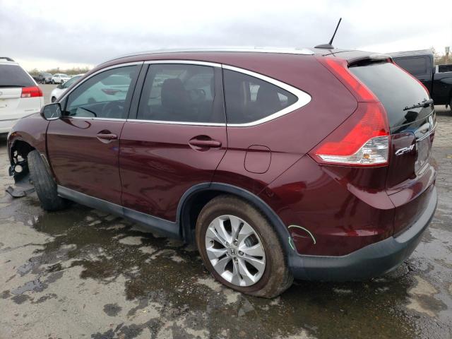 5J6RM3H70EL044935 - 2014 HONDA CR-V EXL BURGUNDY photo 2