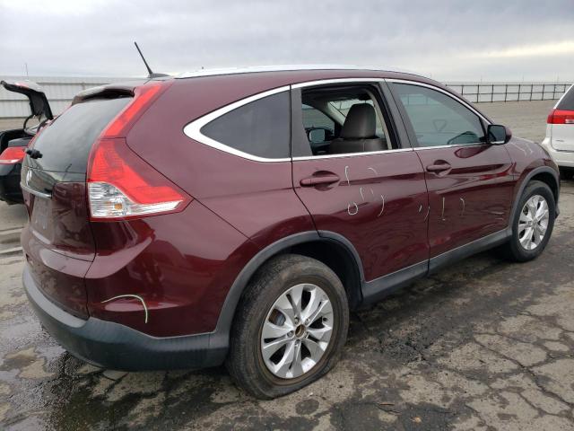 5J6RM3H70EL044935 - 2014 HONDA CR-V EXL BURGUNDY photo 3