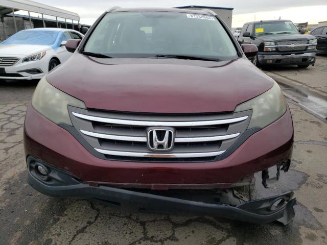 5J6RM3H70EL044935 - 2014 HONDA CR-V EXL BURGUNDY photo 5