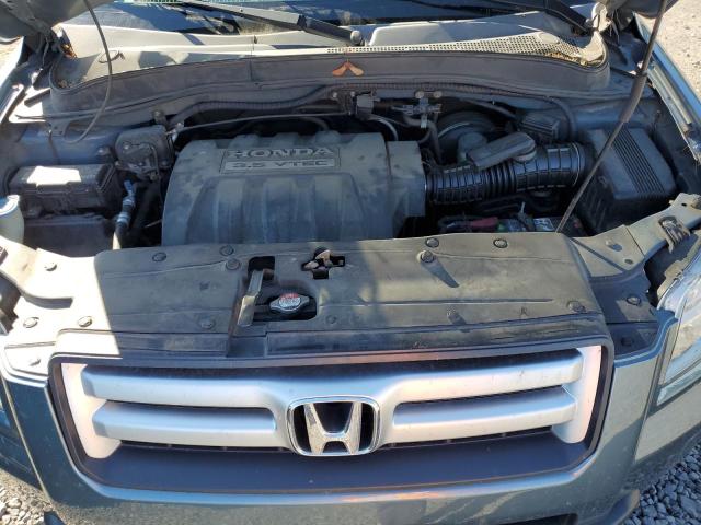 2HKYF18546H528272 - 2006 HONDA PILOT EX BLUE photo 11