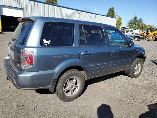 2HKYF18546H528272 - 2006 HONDA PILOT EX BLUE photo 3
