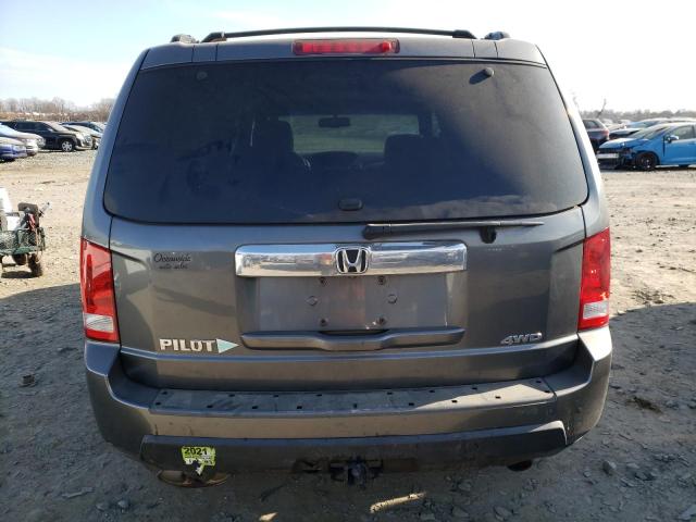 5FNYF4H50AB004979 - 2010 HONDA PILOT EXL GRAY photo 6