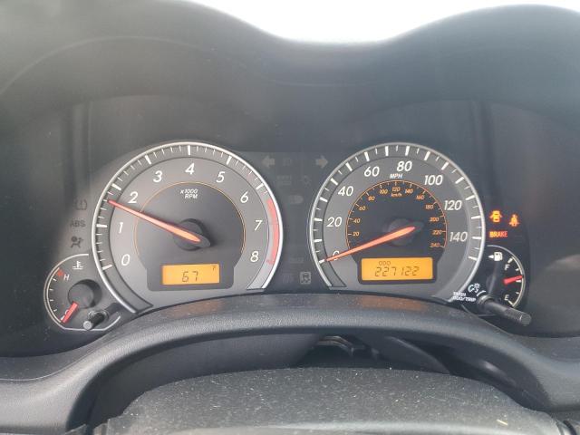 2T1BU4EE8AC289810 - 2010 TOYOTA COROLLA BASE Argent photo 9