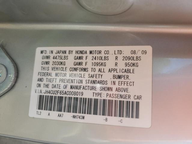 JH4CU2F65AC008019 - 2010 ACURA TSX SILVER photo 13
