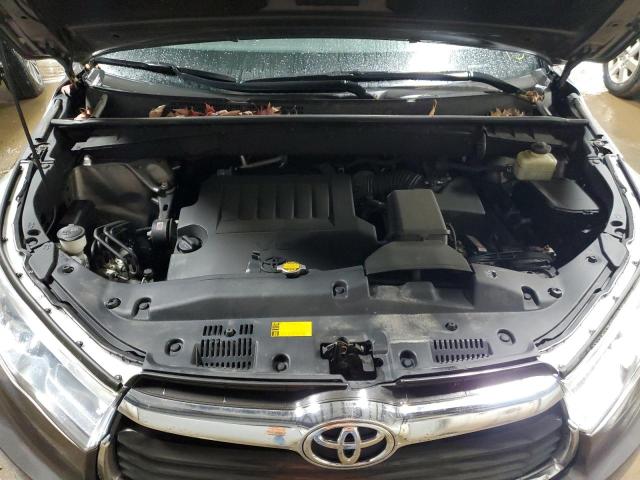 5TDKKRFH4FS073690 - 2015 TOYOTA HIGHLANDER XLE GRAY photo 11