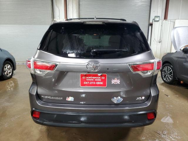 5TDKKRFH4FS073690 - 2015 TOYOTA HIGHLANDER XLE GRAY photo 6