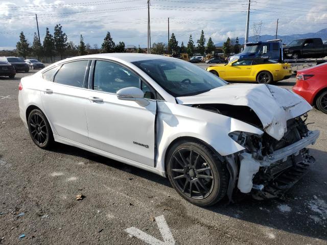 3FA6P0LU7ER306713 - 2014 FORD FUSION SE HYBRID WHITE photo 4