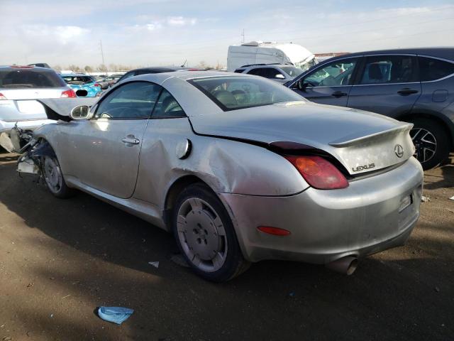 JTHFN48Y220023035 - 2002 LEXUS SC 430 SILVER photo 2