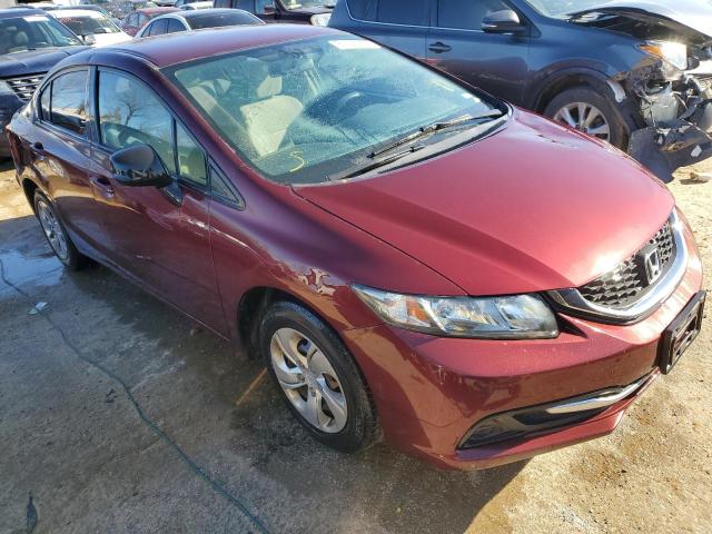 2HGFB2F51DH588352 - 2013 HONDA CIVIC LX BURGUNDY photo 4