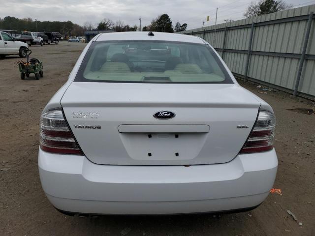 1FAHP24W28G105057 - 2008 FORD TAURUS SEL WHITE photo 6