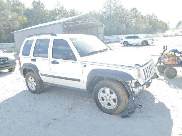 1J4GL48K75W579649 - 2005 JEEP LIBERTY SPORT თეთრი ფოტო 4
