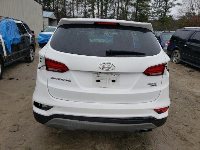 5NMZTDLB6JH089786 - 2018 HYUNDAI SANTA FE S WHITE photo 6