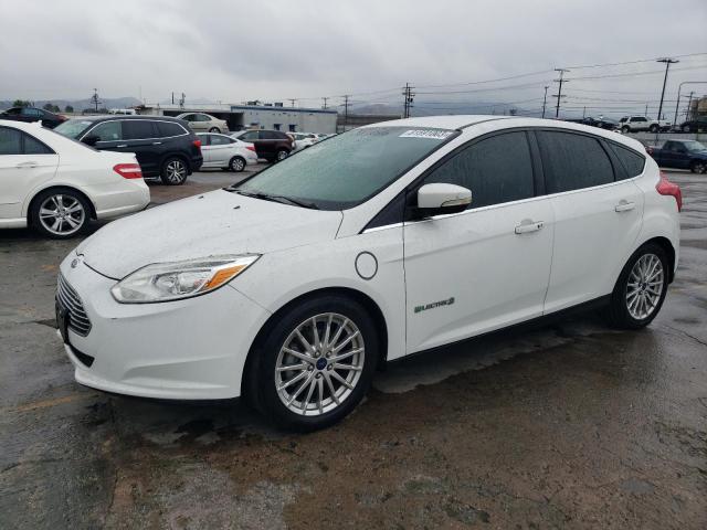 1FADP3R41EL317141 - 2014 FORD FOCUS BEV WHITE photo 1