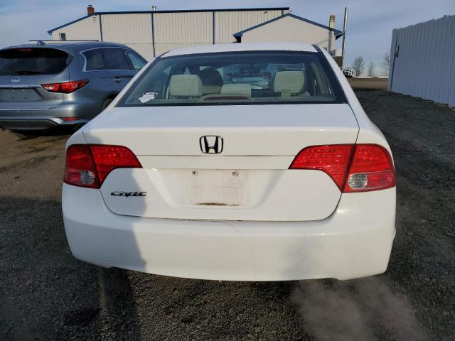 2HGFA16818H317322 - 2008 HONDA CIVIC EX WHITE photo 6