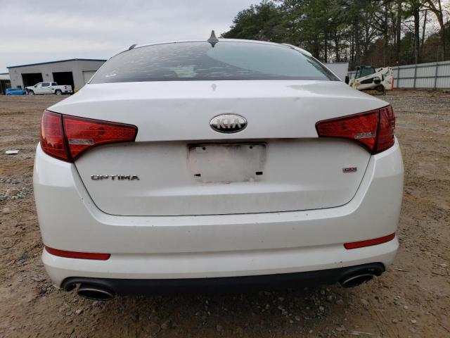 KNAGM4A73D5352131 - 2013 KIA OPTIMA LX WHITE photo 6