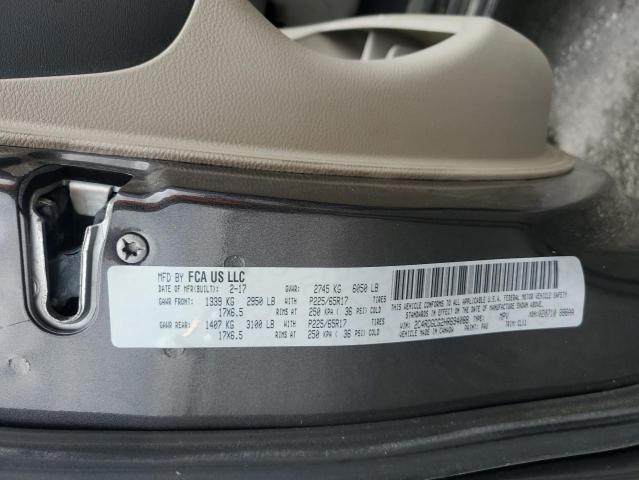 2C4RDGCG2HR694088 - 2017 DODGE GRAND CARAVAN SXT GRAY photo 14