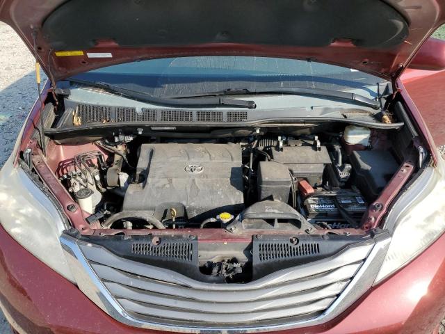 5TDDK3DC8ES078435 - 2014 TOYOTA SIENNA XLE MAROON photo 12