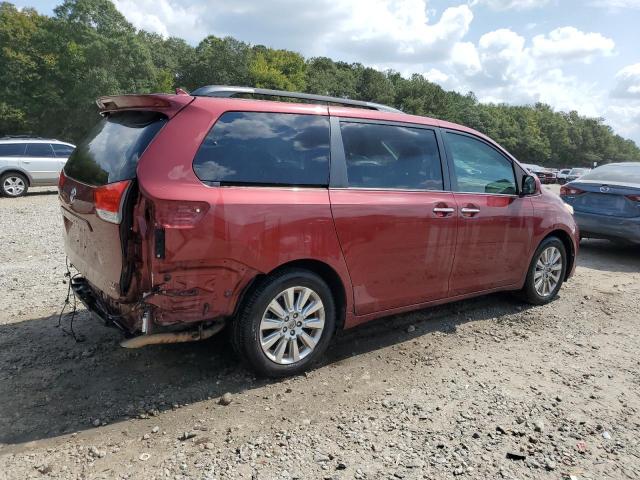 5TDDK3DC8ES078435 - 2014 TOYOTA SIENNA XLE MAROON photo 3