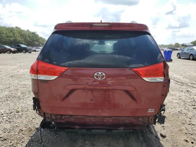 5TDDK3DC8ES078435 - 2014 TOYOTA SIENNA XLE MAROON photo 6
