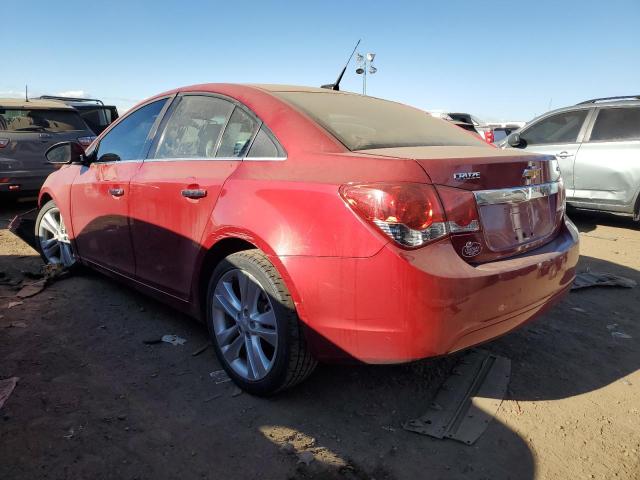 1G1PH5S95B7164685 - 2011 CHEVROLET CRUZE LTZ RED photo 2