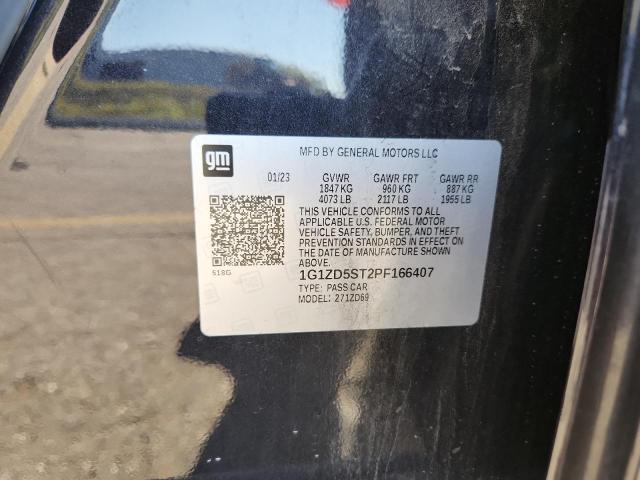 1G1ZD5ST2PF166407 - 2023 CHEVROLET MALIBU LT GRAY photo 12