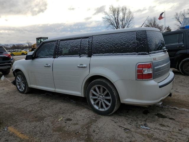 2FMGK5D85EBD04318 - 2014 FORD FLEX LIMITED WHITE photo 2