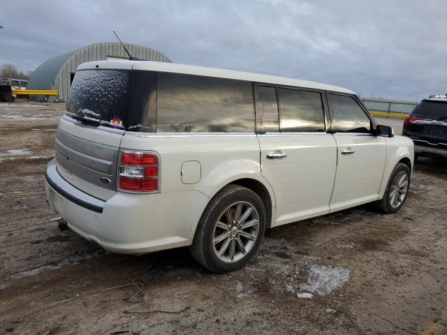 2FMGK5D85EBD04318 - 2014 FORD FLEX LIMITED WHITE photo 3