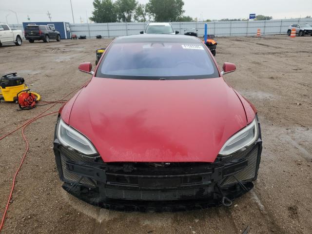 5YJSA1E2XHF208261 - 2017 TESLA MODEL S Կարմիր լուսանկար 5