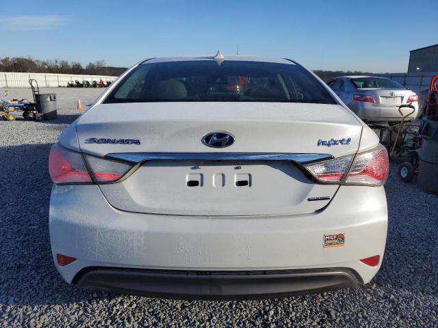 KMHEC4A48DA100509 - 2013 HYUNDAI SONATA HYBRID WHITE photo 6