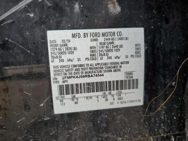 2FMPK4J96RBA74544 - 2024 FORD EDGE SEL Qara foto 13