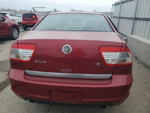 3MEFM07186R617912 - 2006 MERCURY MILAN RED photo 6