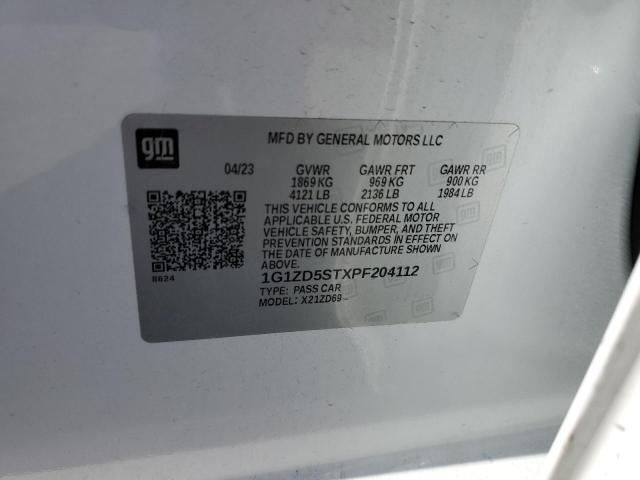 1G1ZD5STXPF204112 - 2023 CHEVROLET MALIBU LT Weiß Foto 12