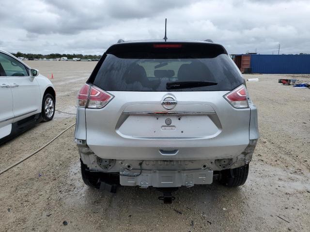 KNMAT2MVXFP504066 - 2015 NISSAN ROGUE S SILVER photo 6