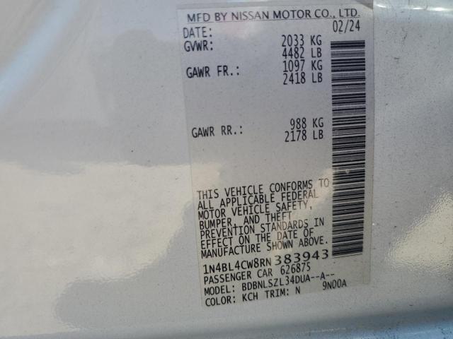 1N4BL4CW8RN383943 - 2024 NISSAN ALTIMA SR ლურჯი ფოტო 13