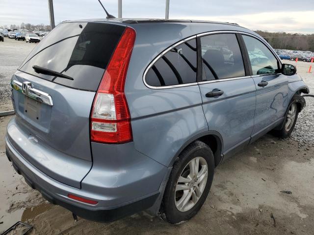 5J6RE3H56AL035257 - 2010 HONDA CR-V EX BLUE photo 3