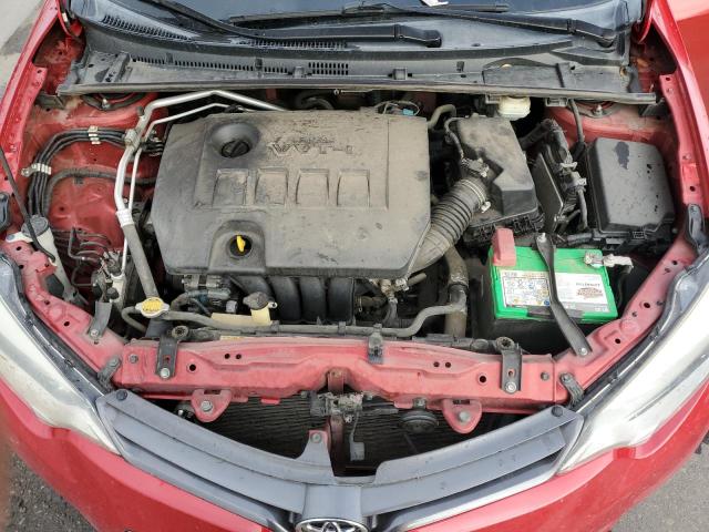 5YFBURHE6FP236751 - 2015 TOYOTA COROLLA L RED photo 11