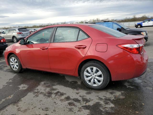 5YFBURHE6FP236751 - 2015 TOYOTA COROLLA L RED photo 2