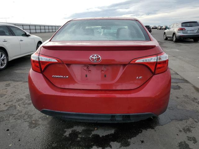 5YFBURHE6FP236751 - 2015 TOYOTA COROLLA L RED photo 6