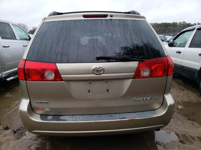 5TDZK23C77S037668 - 2007 TOYOTA SIENNA CE GOLD photo 6