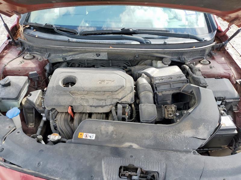 5NPE24AF7GH314543 - 2016 HYUNDAI SONATA SE RED photo 11