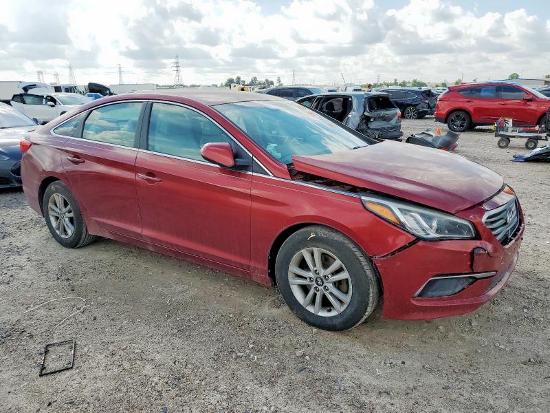 5NPE24AF7GH314543 - 2016 HYUNDAI SONATA SE RED photo 4